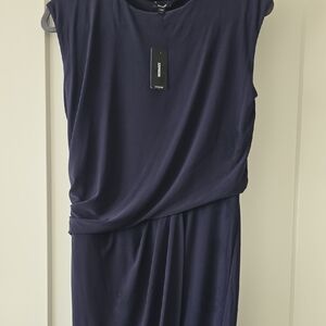 Express Navy Midi Dress